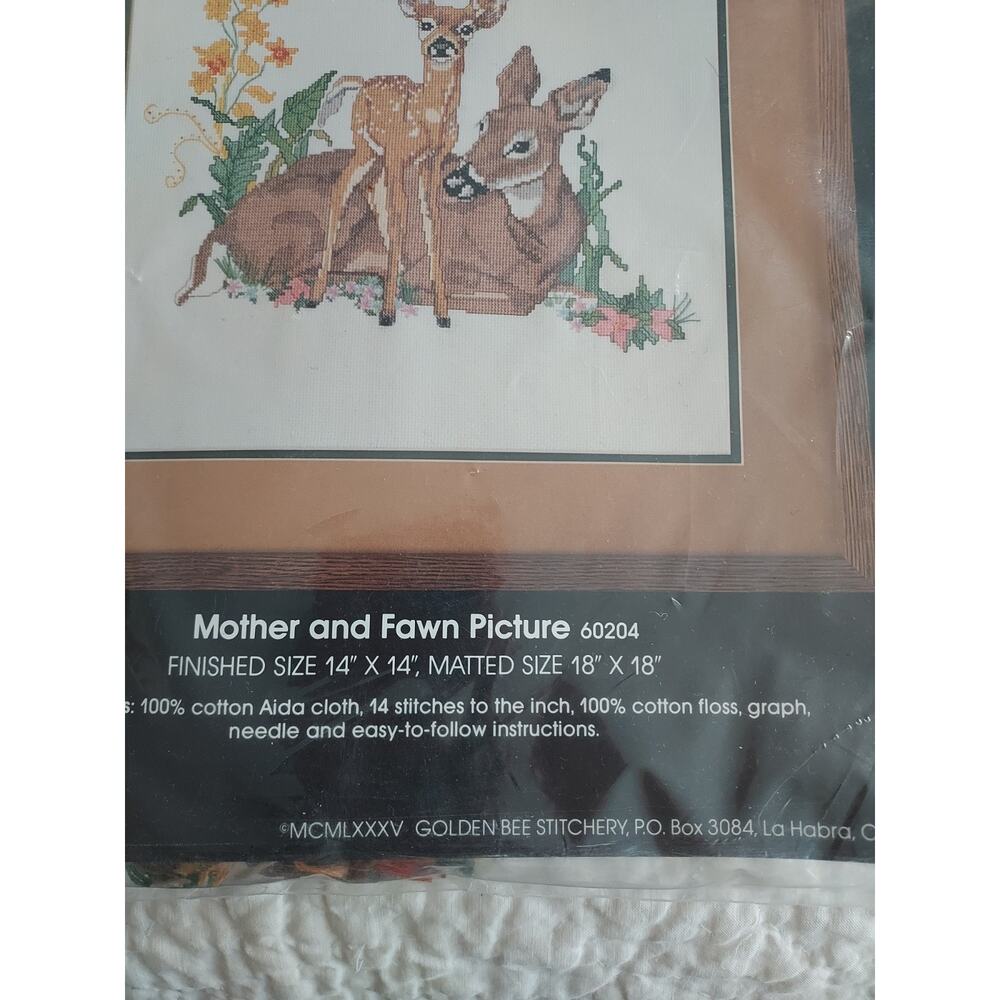 New Golden Bee Counted Cross Stitch Kit NWT 14" x 14" size USA made see descript - Picture 3 of 8